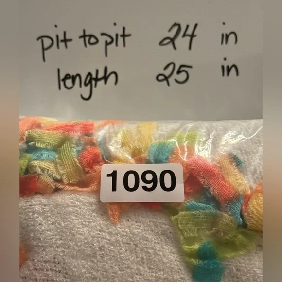 ANTHROPOLOGIE CURIO RAINBOW FRINGE RIBBON CONFETTI CARDIGAN JACKET L CREAM 1090 - Picture 7 of 7